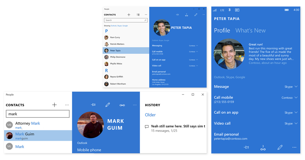 Microsoft people app